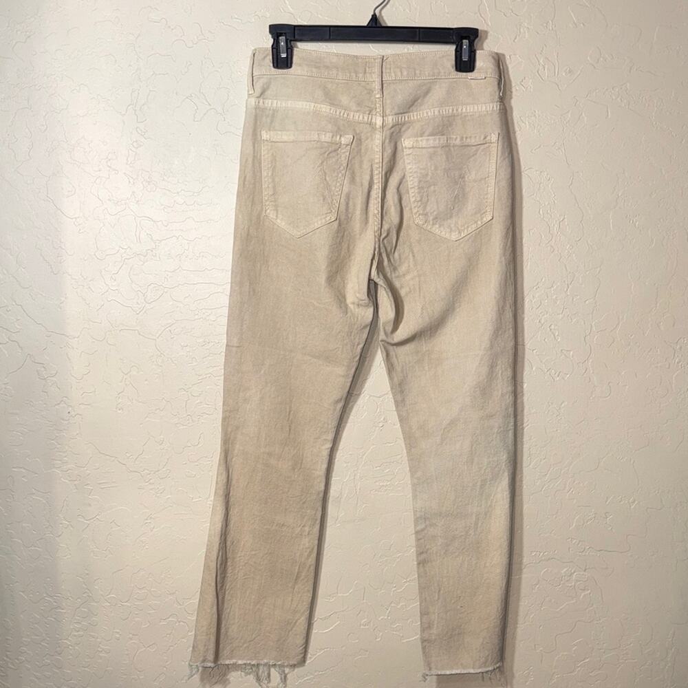MOTHER jeans boot Cut & Flare Jeans in Light Beige
